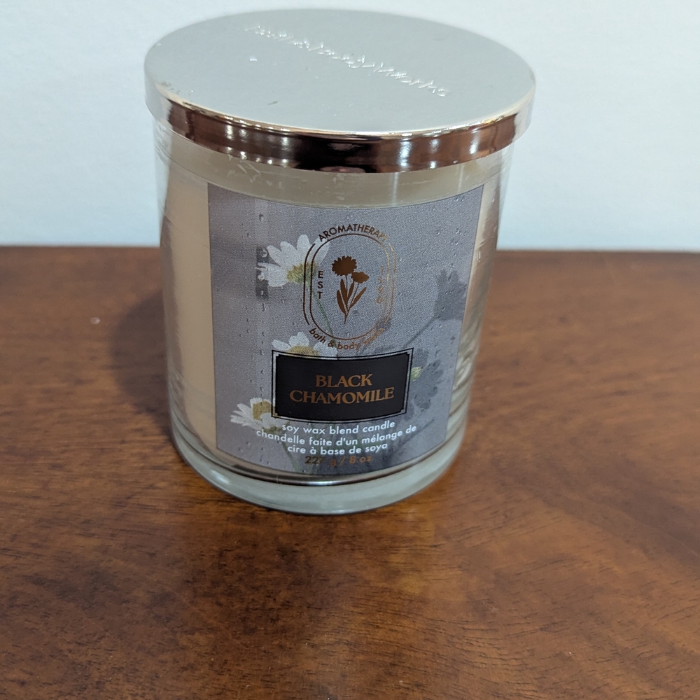 Bath & Body Works Black Chamomile Candle